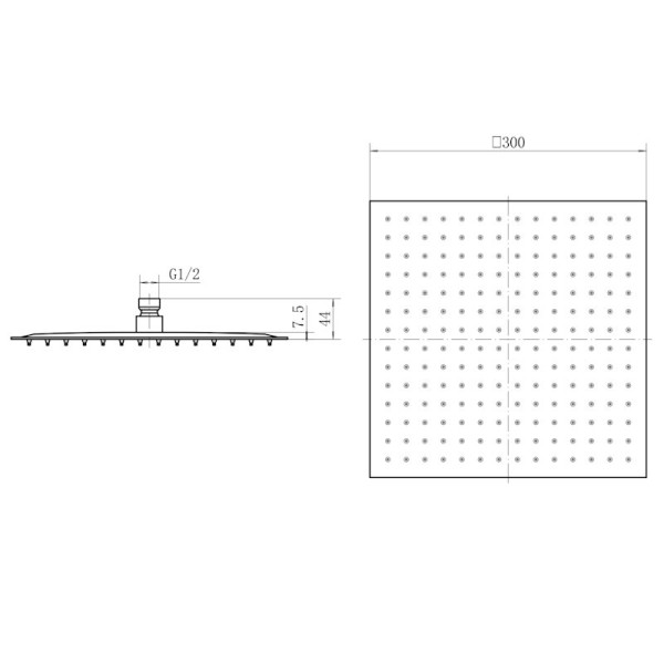 Верхний душ FASHUN A059, хром. Фото 2