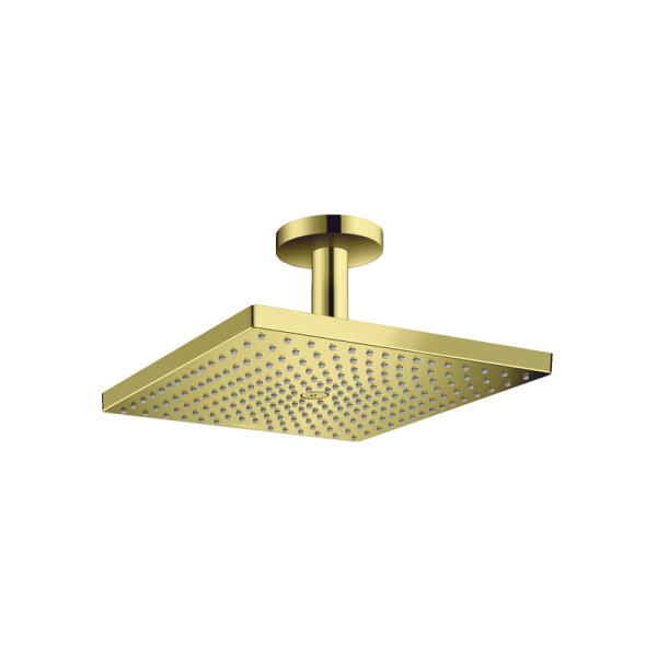 Верхний душ Hansgrohe Raindance E 300 1jet, с потолочным подсоединением, полированное золото. Фото 1