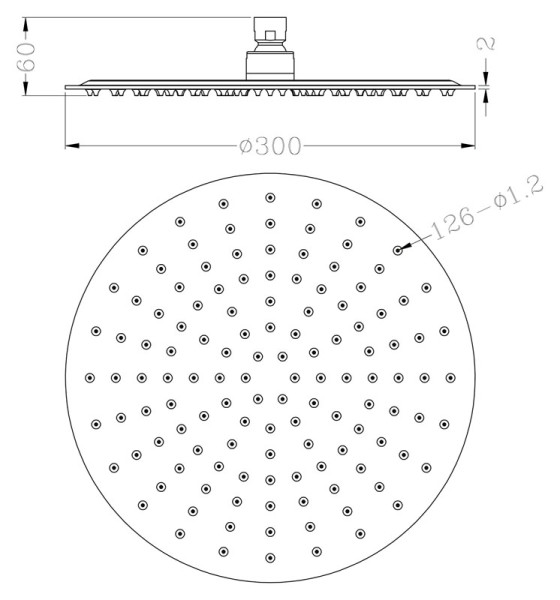 Верхний душ Rav Slezak KS0001. Фото 2