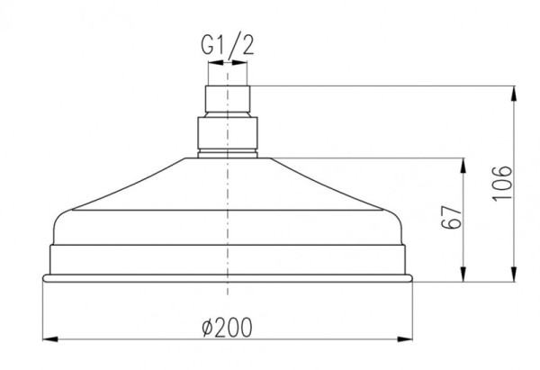Верхний душ Rav Slezak KS0020SM. Фото 2