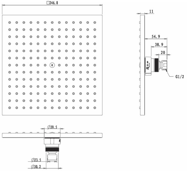 Верхний душ Rav Slezak PS0051. Фото 2