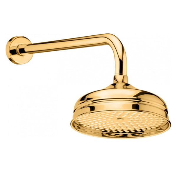 Верхний душ с кронштейном Fiore 30OO8637, золото. Фото 1