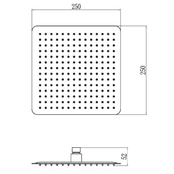 Верхний душ Savol S-000F10, хром. Фото 2