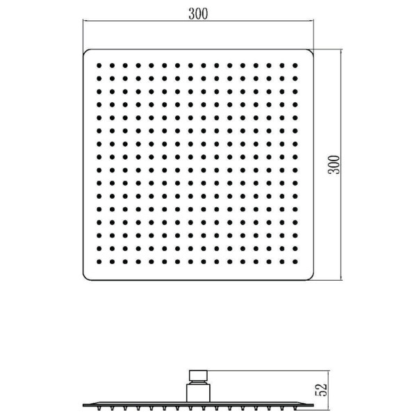 Верхний душ Savol S-000F12, хром. Фото 2