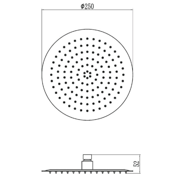 Верхний душ Savol S-000Y10, хром. Фото 2