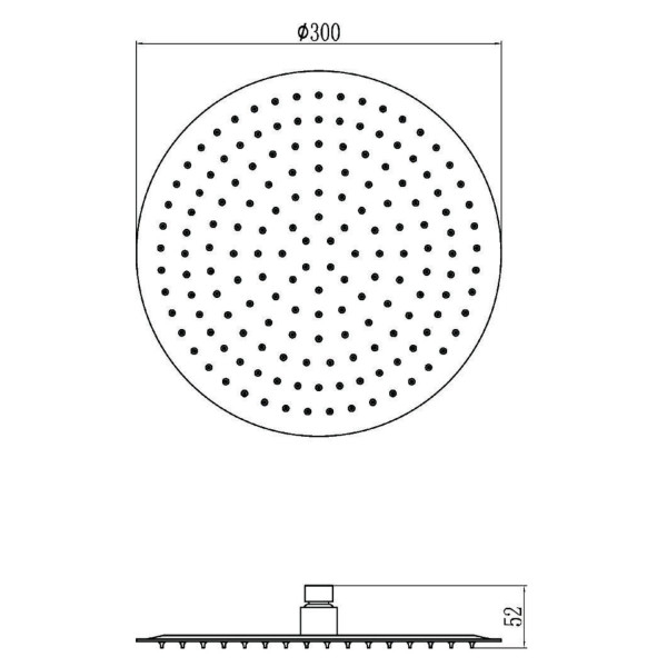 Верхний душ Savol S-000Y12, хром. Фото 2