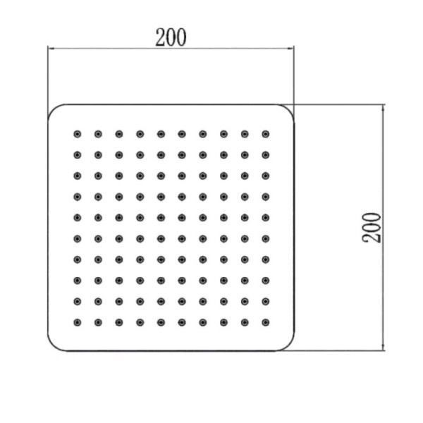 Верхний душ Savol S-FDP01L, сатин. Фото 2