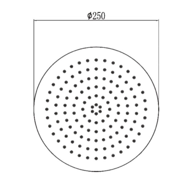 Верхний душ Savol S-YDP02H, черный. Фото 2