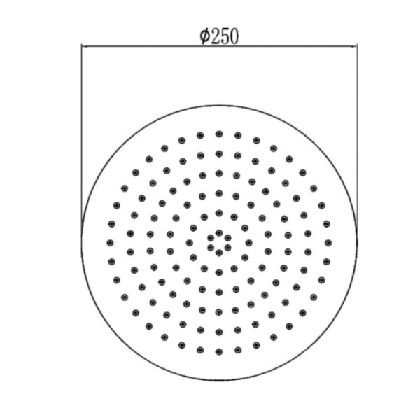 Верхний душ Savol S-YDP02L, сатин. Фото 2