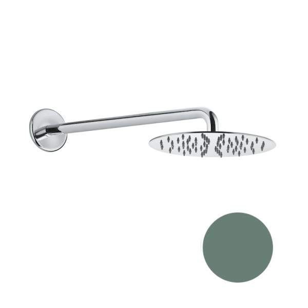 Верхний душ ультратонкий с кронштейном Fiore 30SM8630, изумрудный. Фото 1