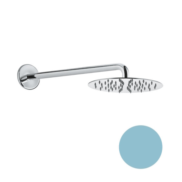 Верхний душ ультратонкий с кронштейном Fiore 30TU8630, бирюзовый. Фото 1