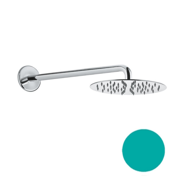 Верхний душ ультратонкий с кронштейном Fiore 30VG8630, нефритовый зеленый. Фото 1