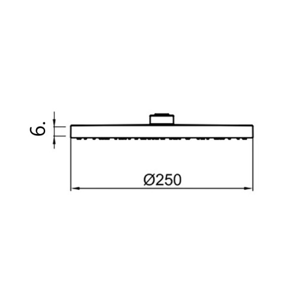 Верхний душ Webert AC1011560BRASS, черный. Фото 2
