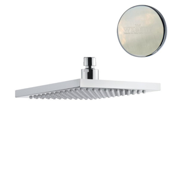 Верхний душ Webert AC1012345BRASS, никель. Фото 1