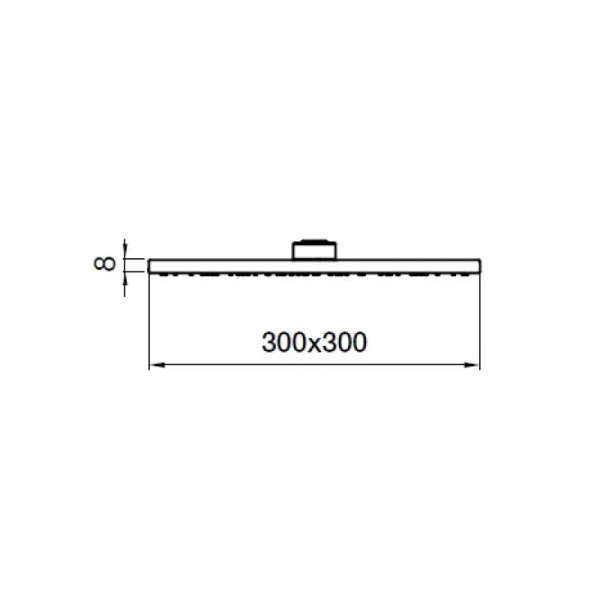 Верхний душ Webert AC1013560BRASS, черный. Фото 2