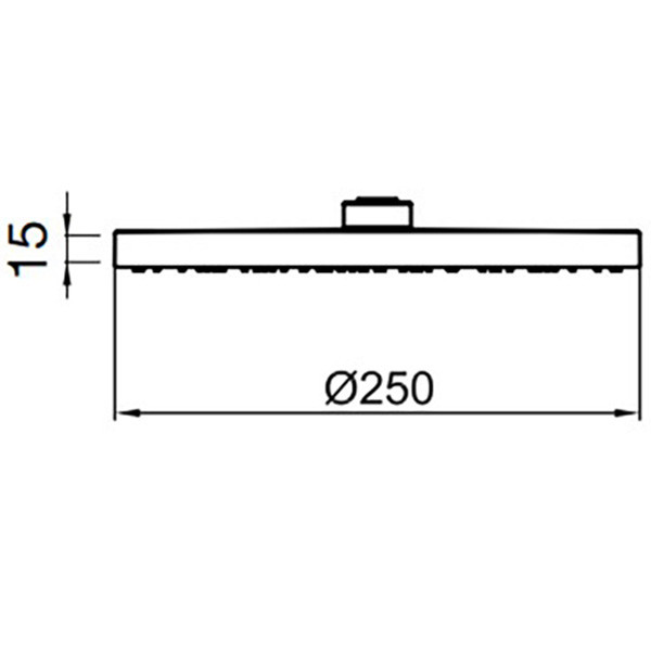 Верхний душ Webert Comfort AC1011015STEEL, хром. Фото 2