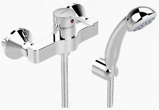 VI BA278AA Logik Смеситель для душа с душевым набором, 8 л/мин. Фото 1