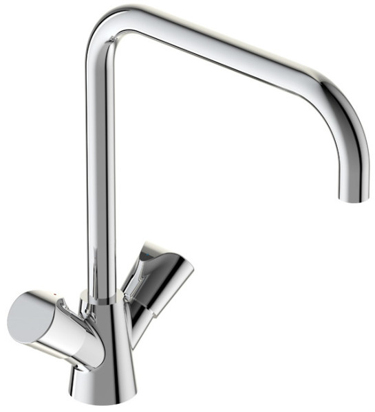 VI BA337AA Neo Смеситель для кухни 222 мм, керамика 180°, подводка ½", Г излив. Фото 1