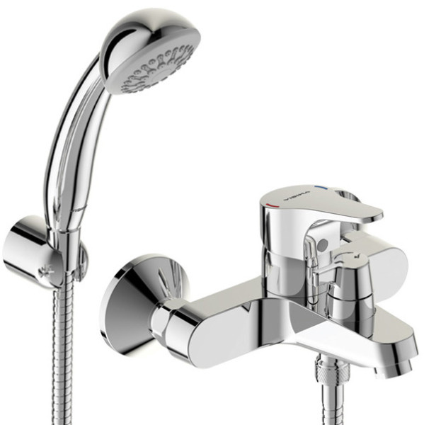 VI BA371AA Next Смеситель для ванны, с душевым набором, керамический переключатель ванна/душ, HWTC. Фото 1