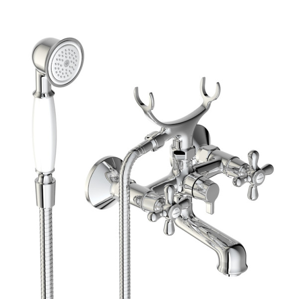 Vidima BA354AA RETRO Смеситель для ванны/душа, с керамическим переключателем, длина излива 90 мм. Фото 1