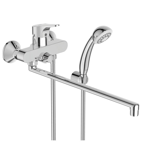 VIDIMA NEXT BA403AA Смеситель для ванны/душа, с керамическим переключателем, монтаж на стандартных эксцентриках. Фото 1