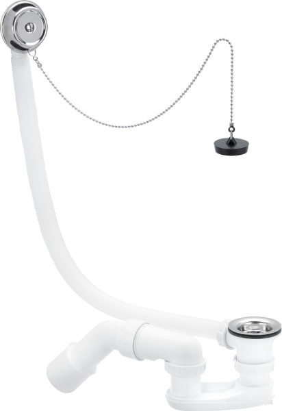 Viega 311 537 Слив-перелив для стандартных ванн, с пробкой, пластик, модель 6387.35. Фото 1