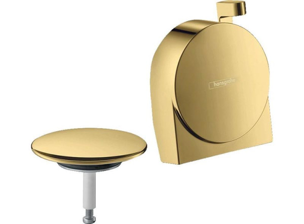 Внешняя часть излива на ванну с набором для слива и перелива, полированное золото Hansgrohe Exafill S (58117990 ). Фото 1