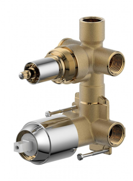 Внутренняя часть (D982CP-B-RUS) смесителя для душа Bravat, хром. Фото 1