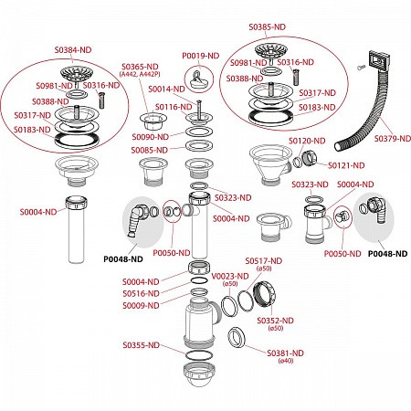 Водослив для мойки удлиненный 6/4" с нержавеющей peшeткой Ø70, арт. A34. Фото 3