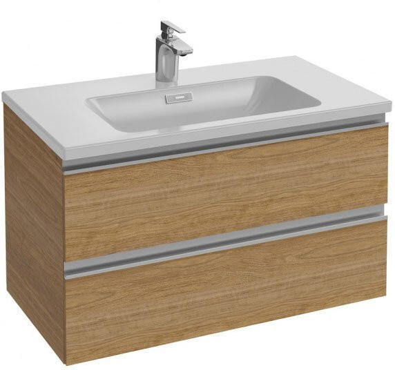 Vox EXAE112-Z-00 Подвесная раковина-столешница с гладкой нижней поверхностью 80 х 46 см, Для установки на мебель. Фото 2