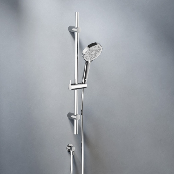 Встраиваемая душевая система с душевым смесителем и штангой. Фото 5