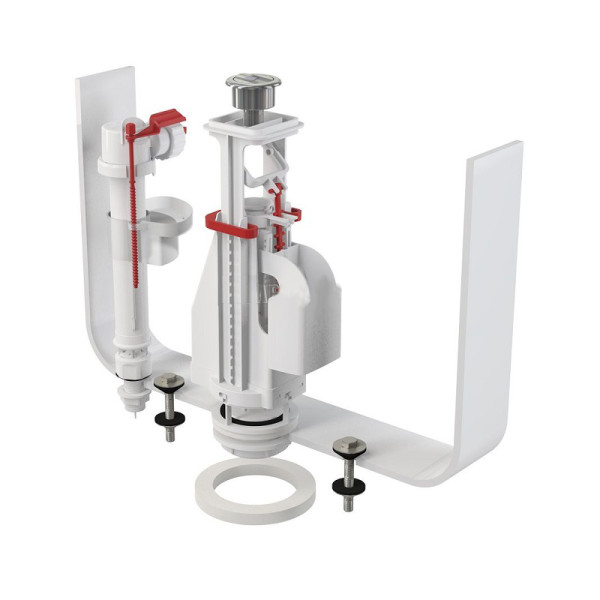 Выпускной комплект Alcadrain 3/8" CHROM, с двойной кнопкой. Фото 1