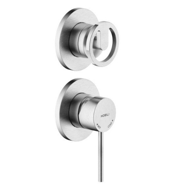 WE81102/1SOIX SOLE смеситель для душа на 2 отв. (внешняя часть), шлиф. хром. Фото 1