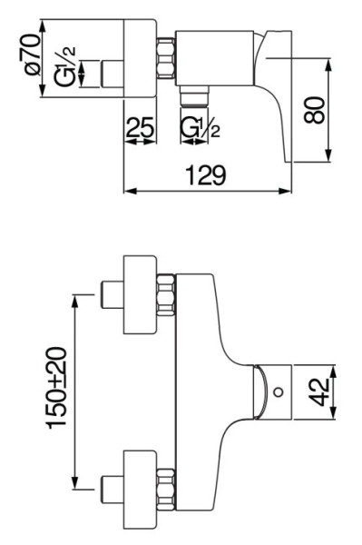 YO126130CR YO смеситель для душа. Фото 2