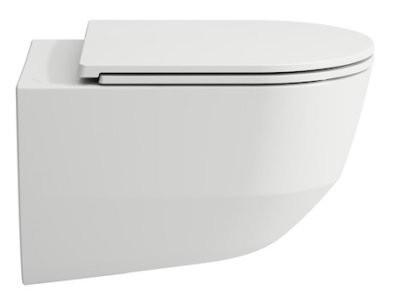 Z.RU93.0.761.5 ПЭК PRO чаша унитаза подвесная, безободковый смыв Rimless, инсталляция, сиденье с крышкой тонкое, панель смыва хром глянец. Фото 3