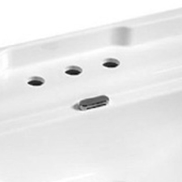 Заглушка для перелива, цвет хром. Фото 1