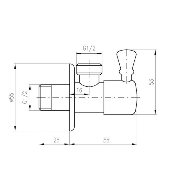 Запорный вентиль Rav Slezak ROH001. Фото 2