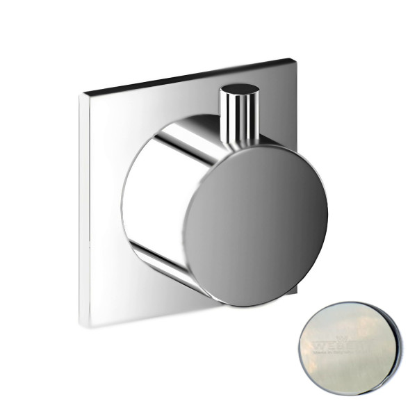 Запорный вентиль Webert Elio EL690101345, никель. Фото 1