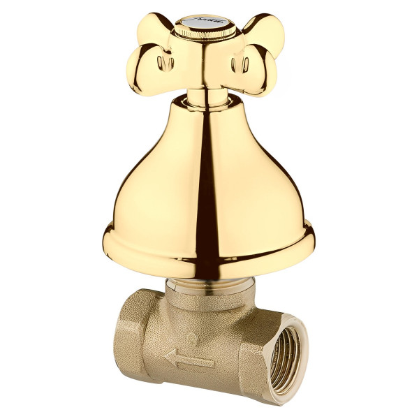 Запорный вентиль Webert Ottocento OT690101010, золото. Фото 1