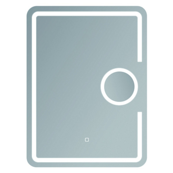 Зеркало HAIBA HB661 LED 600*800 мм с макияжным зеркалом. Фото 1