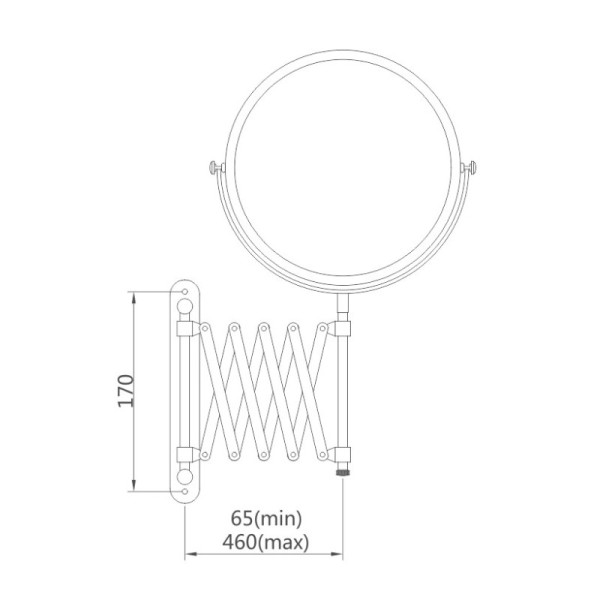 Зеркало косметическое Haiba HB6406, увеличение: x. Фото 2