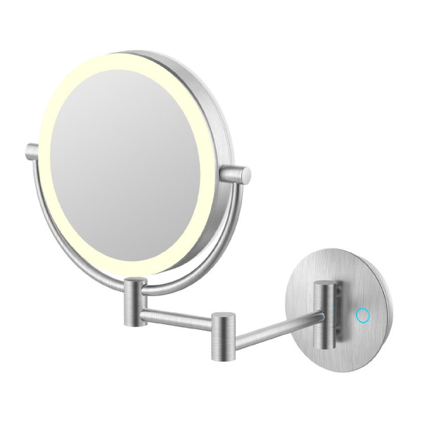 Зеркало косметическое JAVA S-M222L, сатин. Фото 1