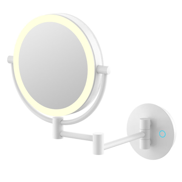 Зеркало косметическое JAVA S-M222W, белый. Фото 1