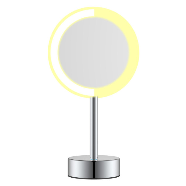 Зеркало косметическое с подсветкой JAVA S-M551, хром. Фото 3