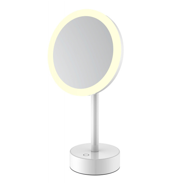 Зеркало косметическое с подсветкой JAVA S-M551W, белый. Фото 1