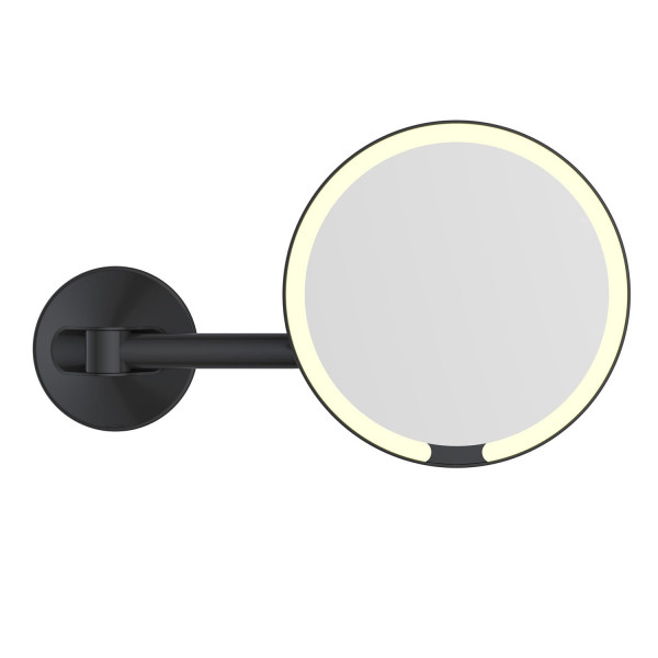 Зеркало косметическое с подсветкой JAVA S-M8881H, черный. Фото 1