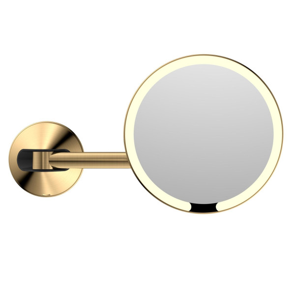 Зеркало косметическое с подсветкой JAVA S-M8881LB, матовое золото. Фото 1