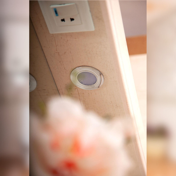 Зеркало со шкафчиком Бриклаер КАНТРИ 75S, бежевый дуб прованс. Фото 5