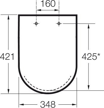 ZRU8013900 Victoria сиденье с крышкой, петли хром. Фото 3