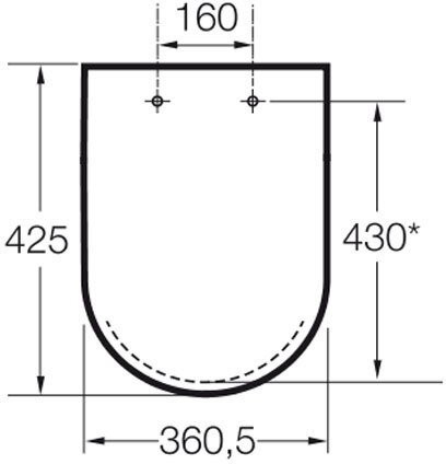 ZRU9000041 Dama Senso Compacto крышка soft close для унитаза (аналог ZRU9302820). Фото 2